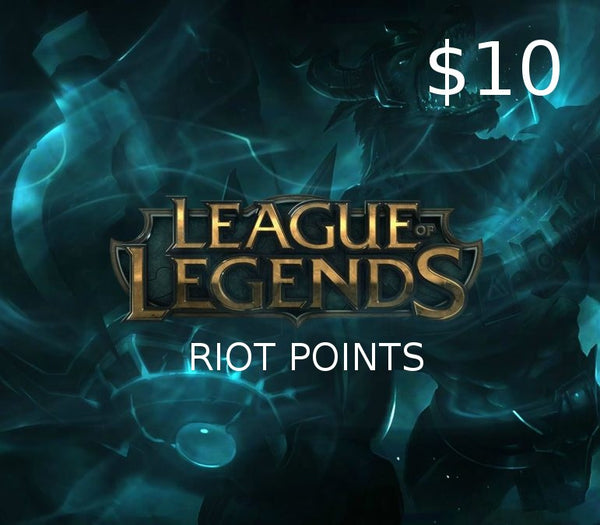 League of Legends USD 10 Prepaid RP Card