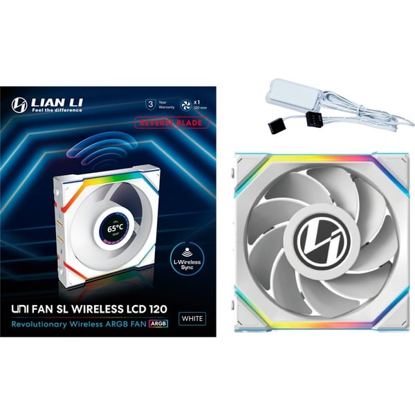 Lian Li UNI FAN SL120 LCD Wireless, Gehäuselüfter - Lian Li - vue 7