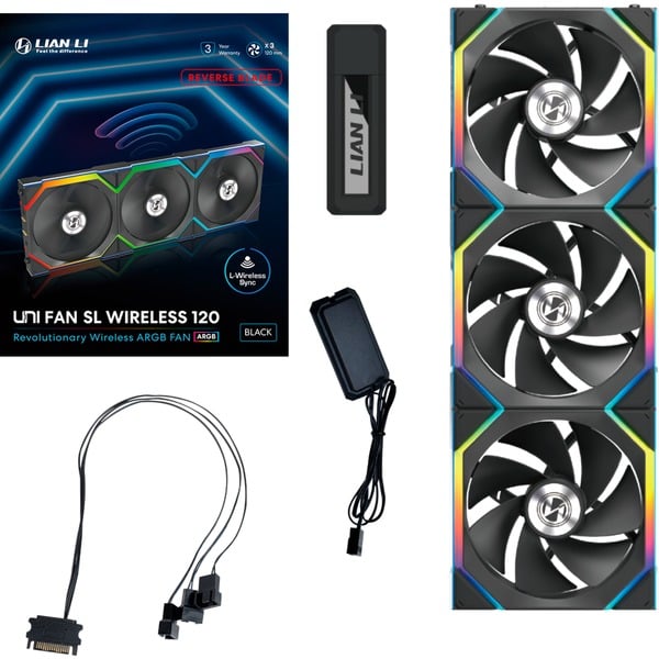 Lian Li UNI FAN SL120 Wireless, Gehäuselüfter - Lian Li - vue 9