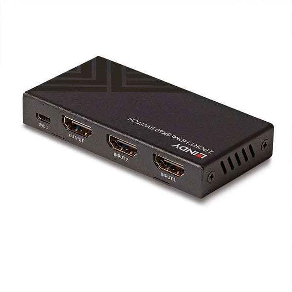 Lindy 2-Port HDMI Switch 2.1 8K60 HDR - Lindy - vue 2