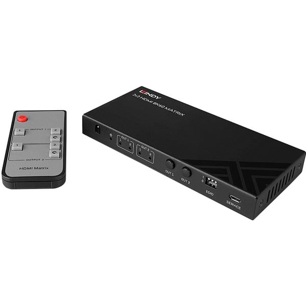 Lindy 2x2 8K60 Matrix HDMI Switch - Lindy