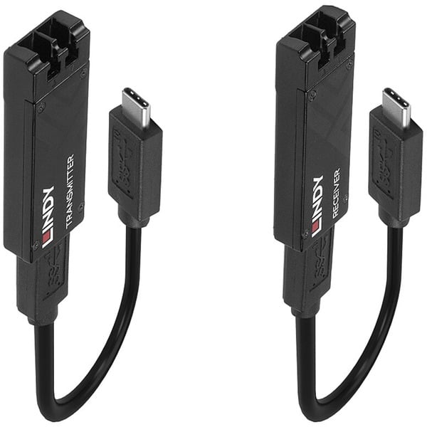 Lindy Fibre Optic USB 3.2 Typ C Extender, Verlängerungskabel - Lindy