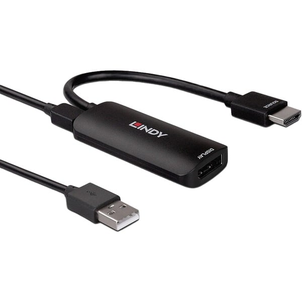 Lindy Konverter HDMI 4K60 > DisplayPort 1.2 - Lindy - vue 5
