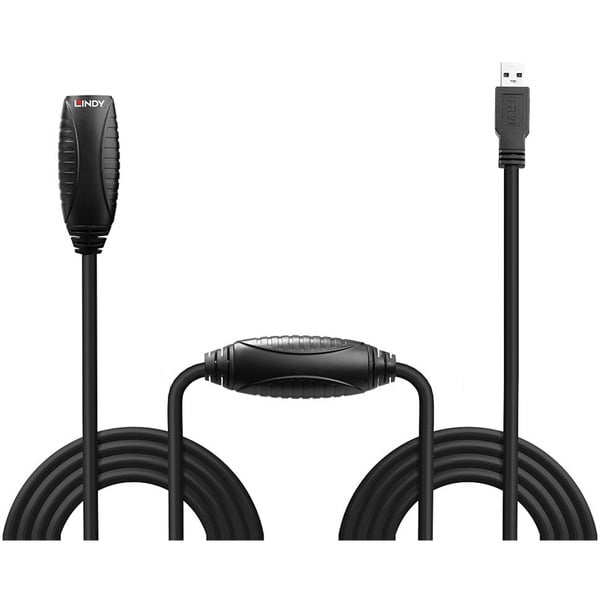 Lindy USB 3.2 Gen 1 Aktivverlängerungskabel, USB-A Stecker > USB-A Buchse - Lindy - vue 2