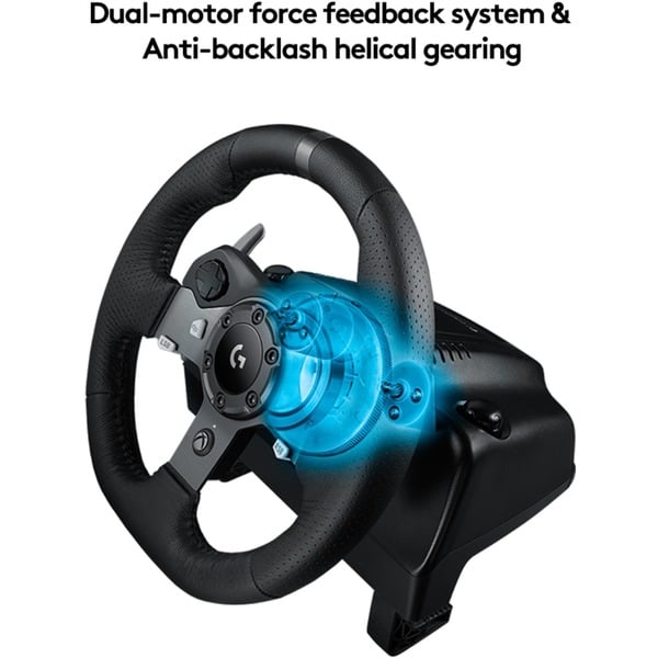 Logitech G920 Driving Force, Lenkrad - Logitech - vue 4