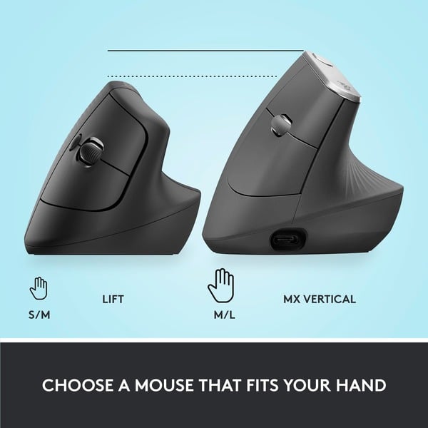 Logitech Lift, souris - Logitech - vue 8
