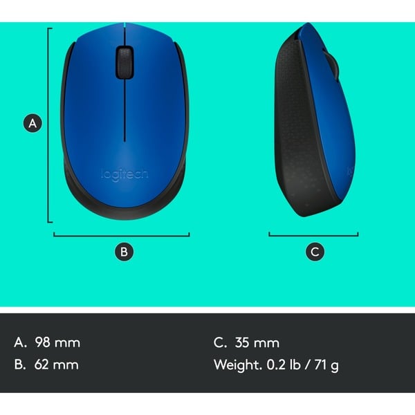 Logitech M171 Wireless, souris - Logitech - vue 9