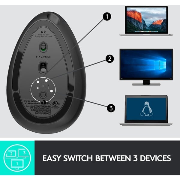 Logitech MX Vertical, souris - Logitech - vue 8