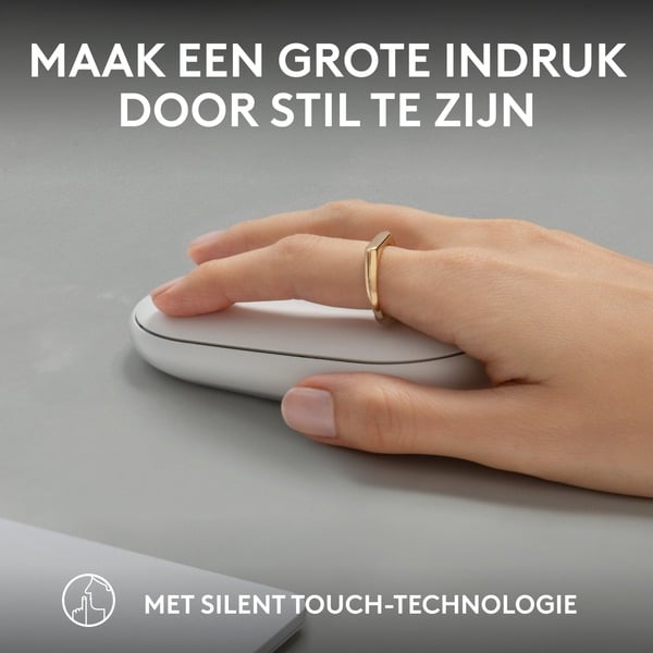 Logitech Pebble Mouse 2 M350s, souris - Logitech - vue 5