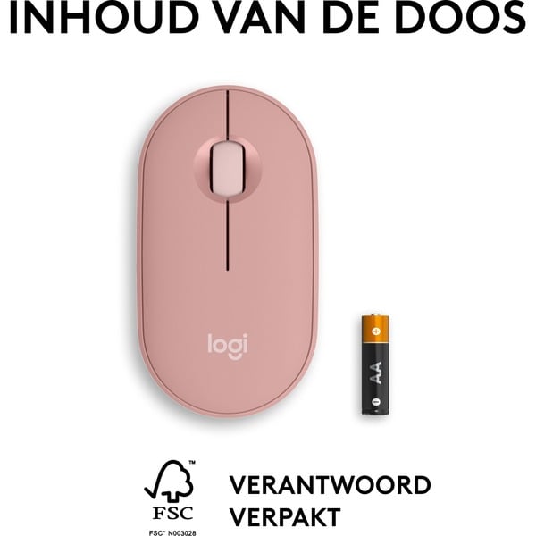 Logitech Pebble Mouse 2 M350s, souris - Logitech - vue 9