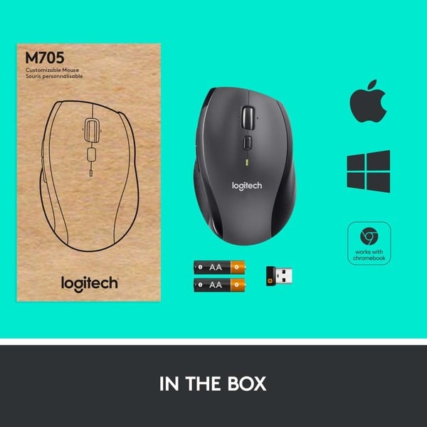 Logitech Wireless Mouse M705, souris - Logitech - vue 9