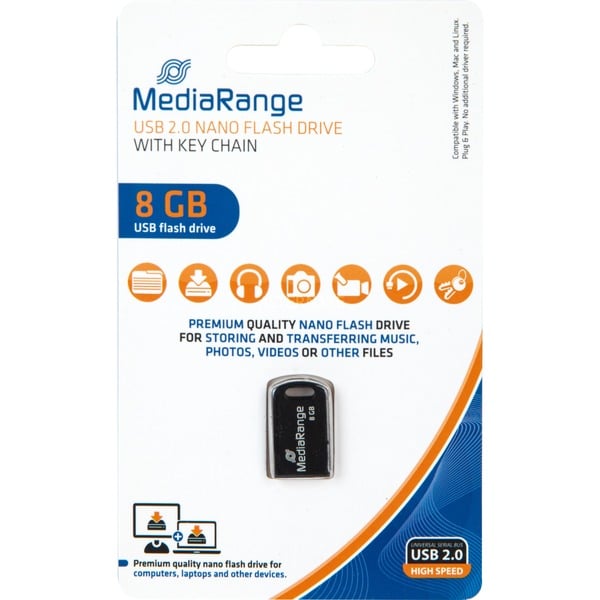 MediaRange USB Nano 8 GB, USB-Stick - MediaRange - vue 2