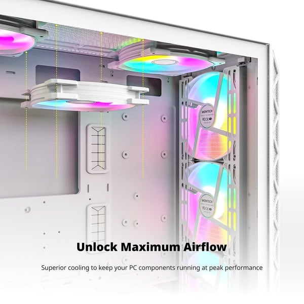 Montech HP140 ARGB PWM 140x140x25, Gehäuselüfter - Montech - vue 4