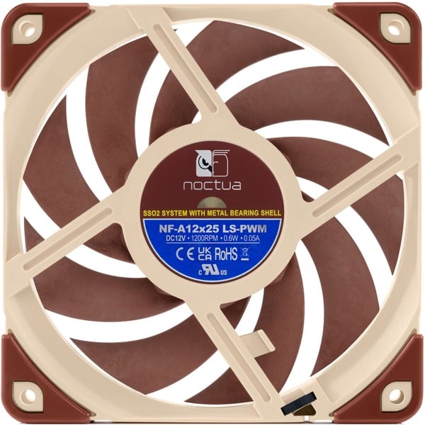 Noctua NF-A12x25 LS-PWM 120x120x25, Gehäuselüfter - Noctua - vue 3