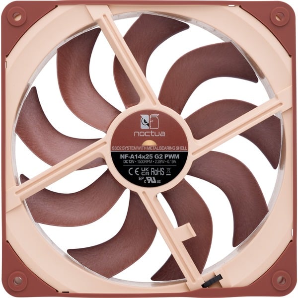 Noctua NF-A14x25 G2 PWM, Gehäuselüfter - Noctua - vue 3