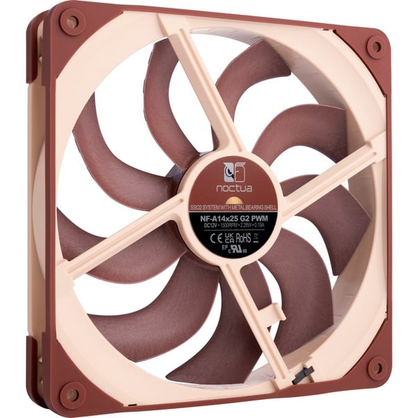 Noctua NF-A14x25 G2 PWM, Gehäuselüfter - Noctua - vue 4