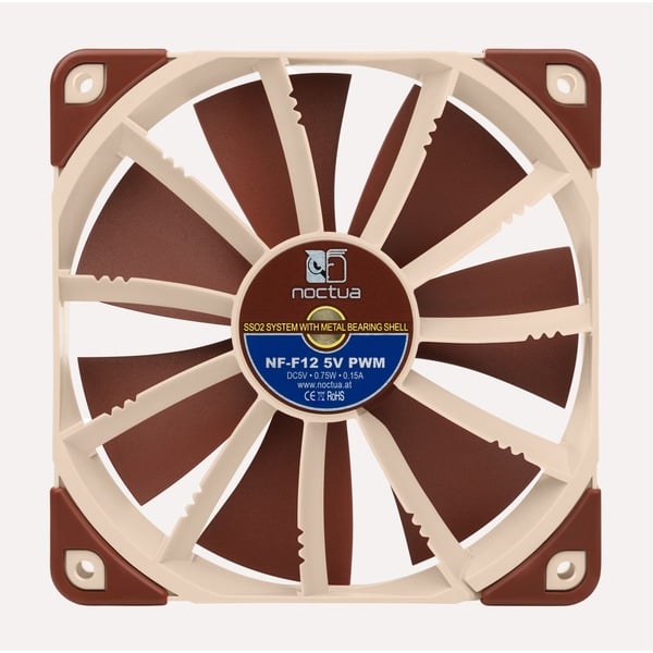 Noctua NF-F12 5V PWM, Gehäuselüfter - Noctua - vue 2