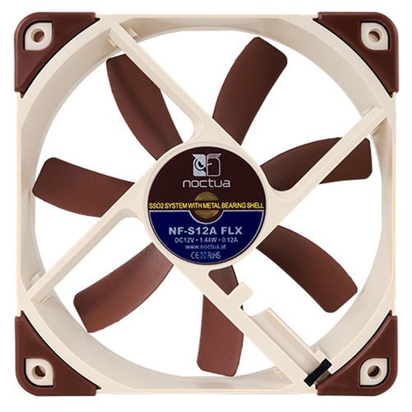 Noctua NF-S12A FLX, Gehäuselüfter - Noctua - vue 2