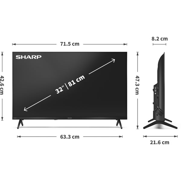 SHARP 32HE2745E, LED-Fernseher - SHARP - vue 10