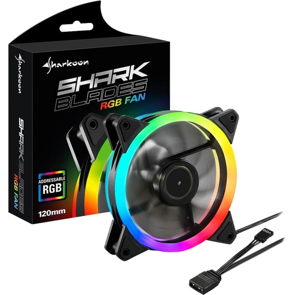 Sharkoon SHARK Blades RGB Fan, Gehäuselüfter - Sharkoon - vue 4