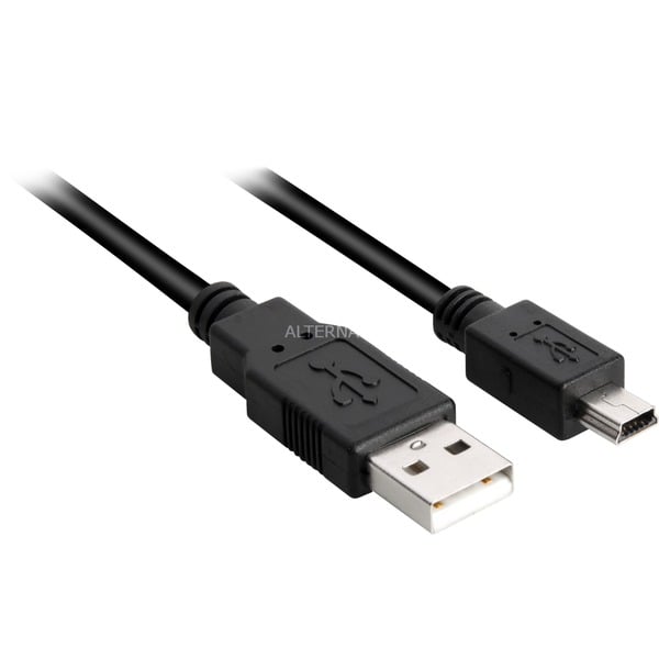 Sharkoon USB 2.0 câble, USB-A Stecker > Mini-USB Stecker - Sharkoon