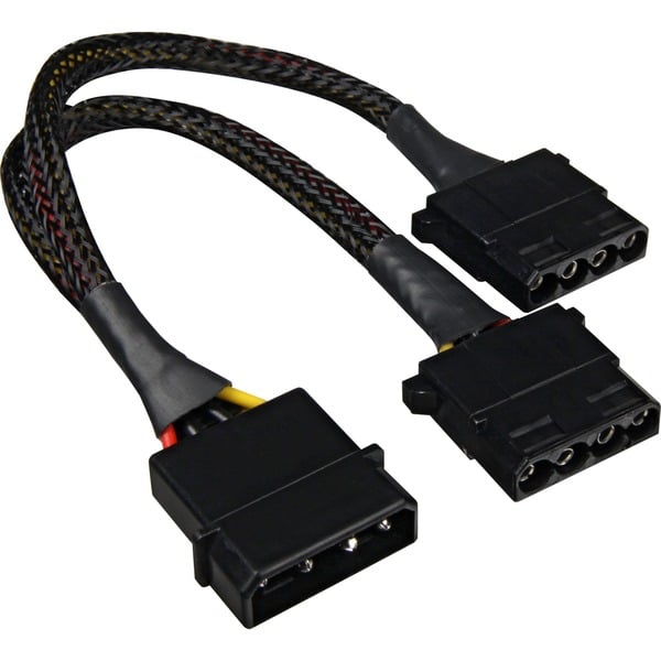 Sharkoon Y-Stromkabel 4Pin 5,25" > 2x 4Pin 5,25", Y-câble - Sharkoon