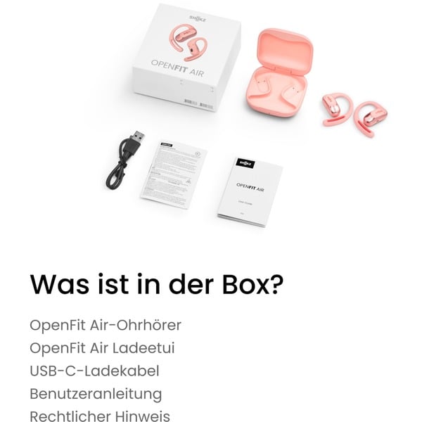 Shokz OpenFit Air, Kopfhörer - Shokz - vue 10
