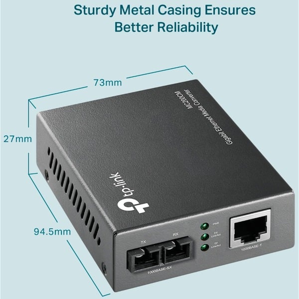 TP-Link MC200CM, Konverter - TP-Link - vue 2