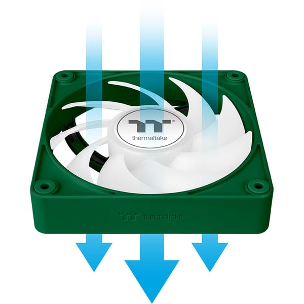 Thermaltake CT120 EX ARGB Sync PC Cooling Fan Racing Green, Gehäuselüfter - Thermaltake - vue 10