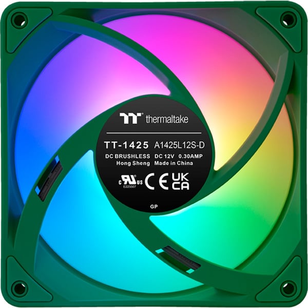Thermaltake CT140 EX ARGB Sync PC Cooling Fan Racing Green, Gehäuselüfter - Thermaltake - vue 5