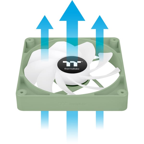 Thermaltake CT140 Reverse ARGB Sync PC Cooling Fan Matcha Green, Gehäuselüfter - Thermaltake - vue 11