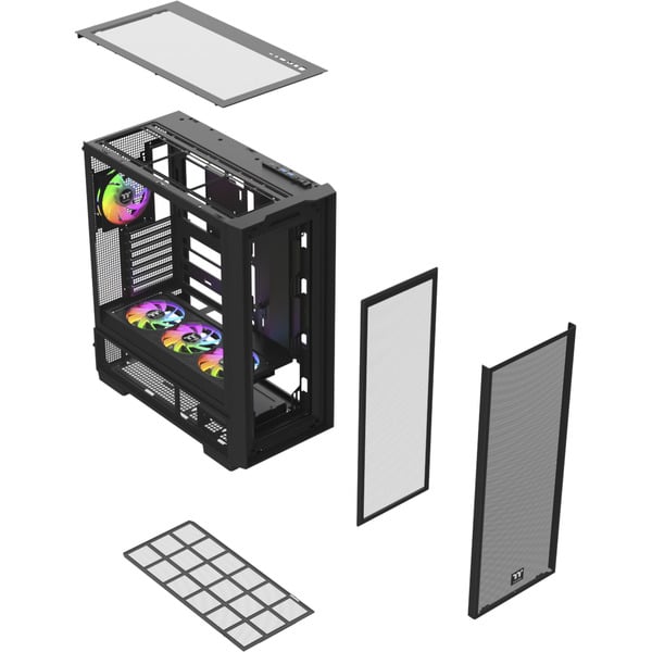 Thermaltake S380 TG ARGB Black, Tower-Gehäuse - Thermaltake - vue 22