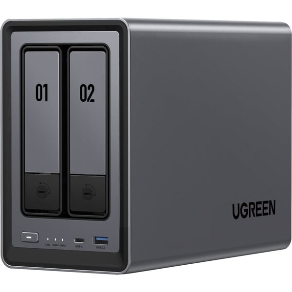 UGREEN DXP2800 + 2x 4 TB Seagate IronWolf HDD Bundle, NAS - UGREEN - vue 2