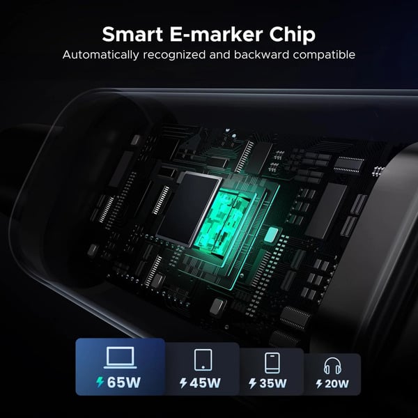 (€ 9,91 / 1 m) UGREEN Uno USB-C auf USB-C câble (100W) - UGREEN - vue 4