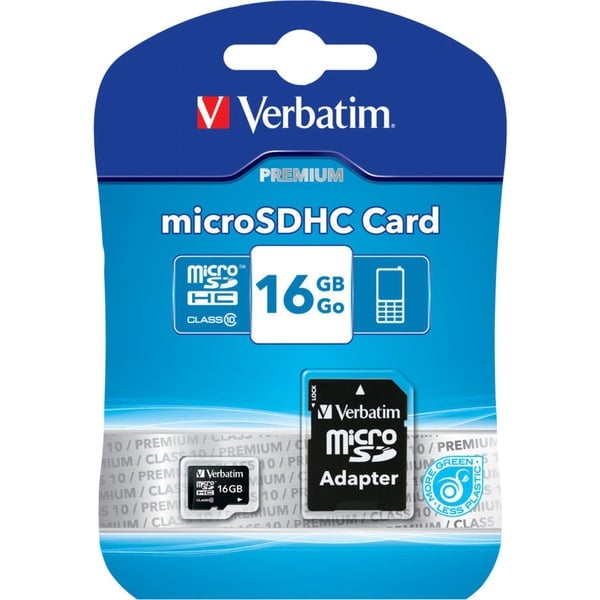 Verbatim microSDHC 16 GB Class 10, Speicherkarte - Verbatim - vue 2