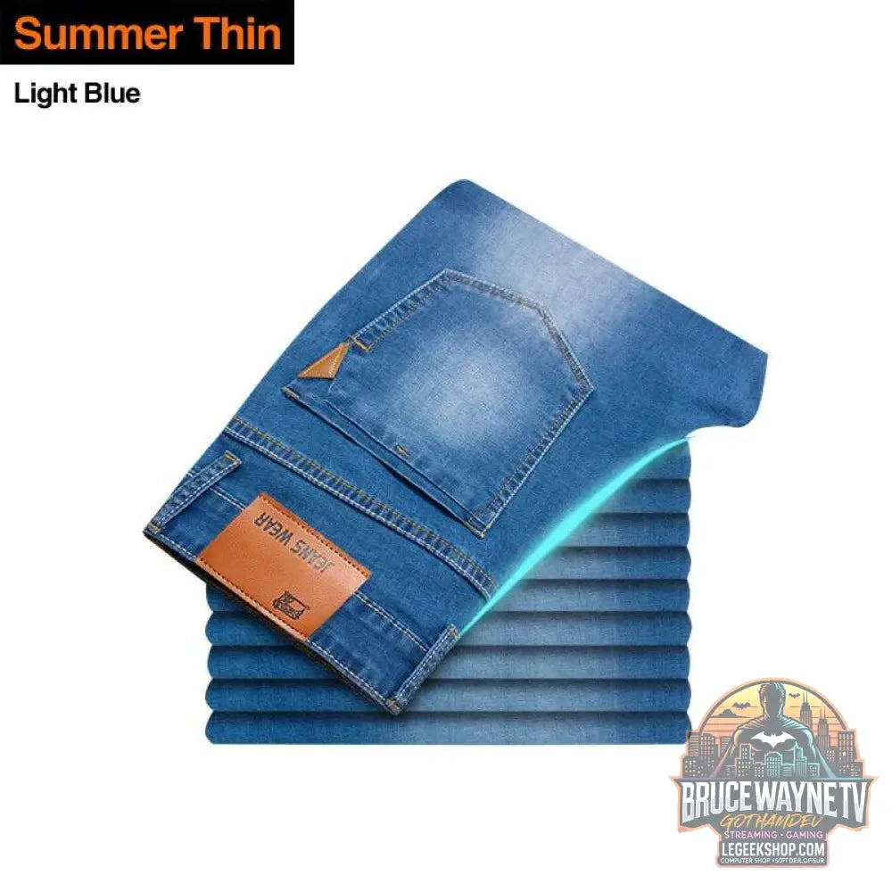 Jean Slim Homme, Pantalon en Jean Extensible, Décontracté | Brother Wang | Wayne Outfitters - Legeekshop