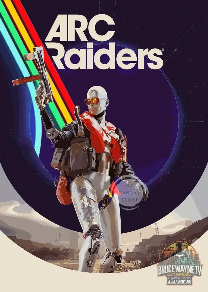Affiche Arc Raiders Pixel Art Rétro Toile Imprimée Déco Gaming - wg290-1 / 50X70cm Sans Cadre - Affiche Toile