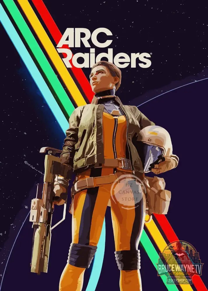Affiche Arc Raiders Pixel Art Rétro Toile Imprimée Déco Gaming - wg290-5 / 50X70cm Sans Cadre - Affiche Toile