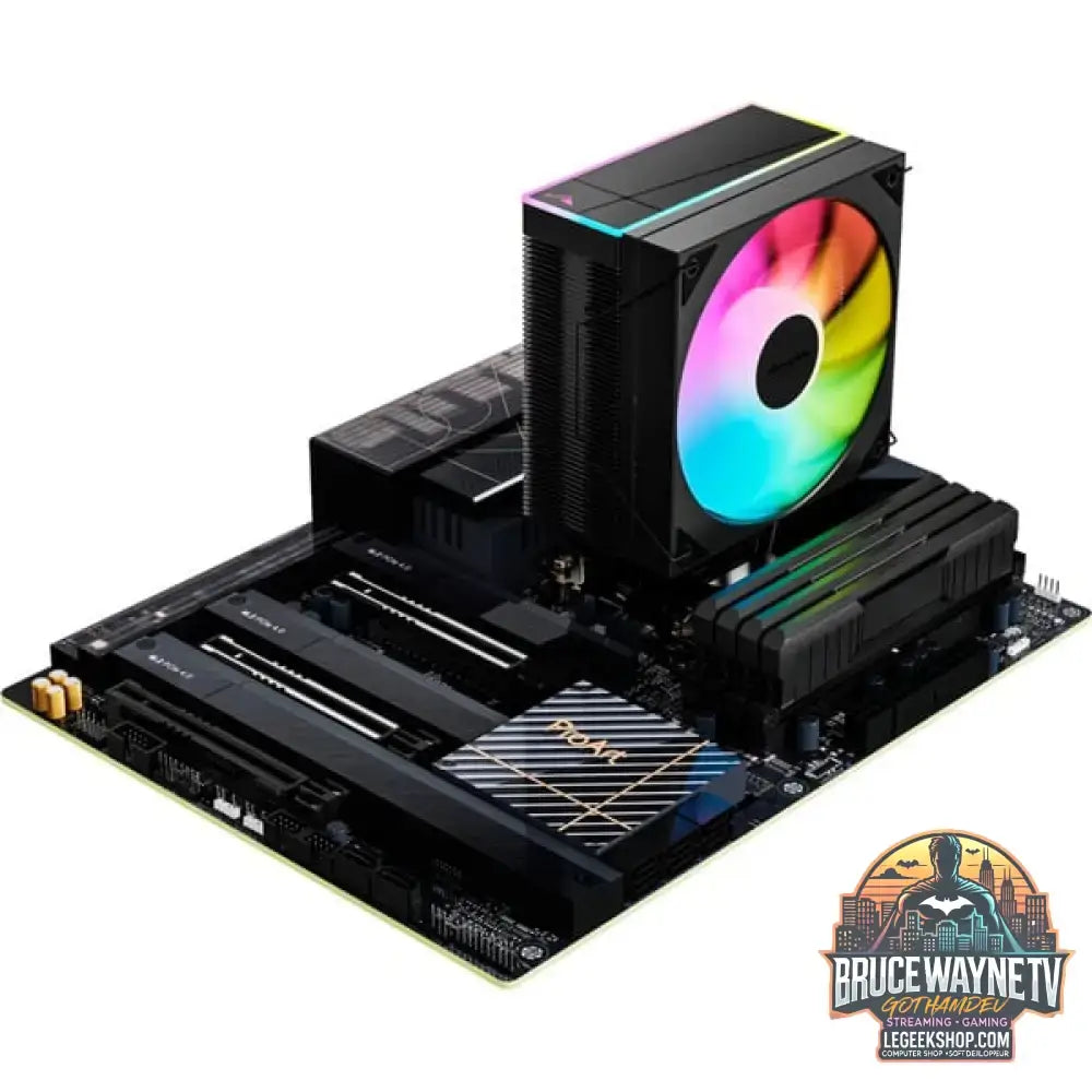 Alpenföhn Matterhorn 2 AURORA black, CPU-Kühler schwarz, 120 mm - Alpenföhn - vue 7
