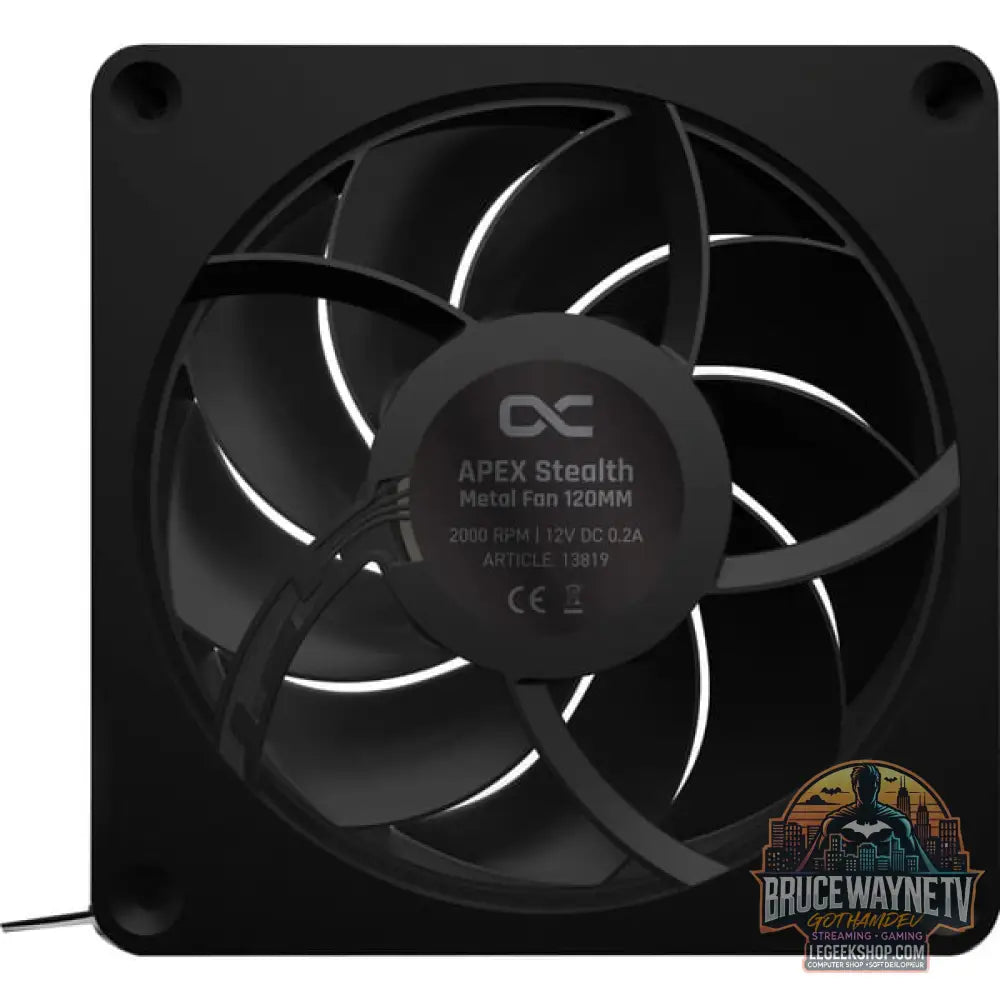 Alphacool Apex Stealth Metal 120mm Lüfter 2000rpm, Gehäuselüfter - Alphacool - vue 3