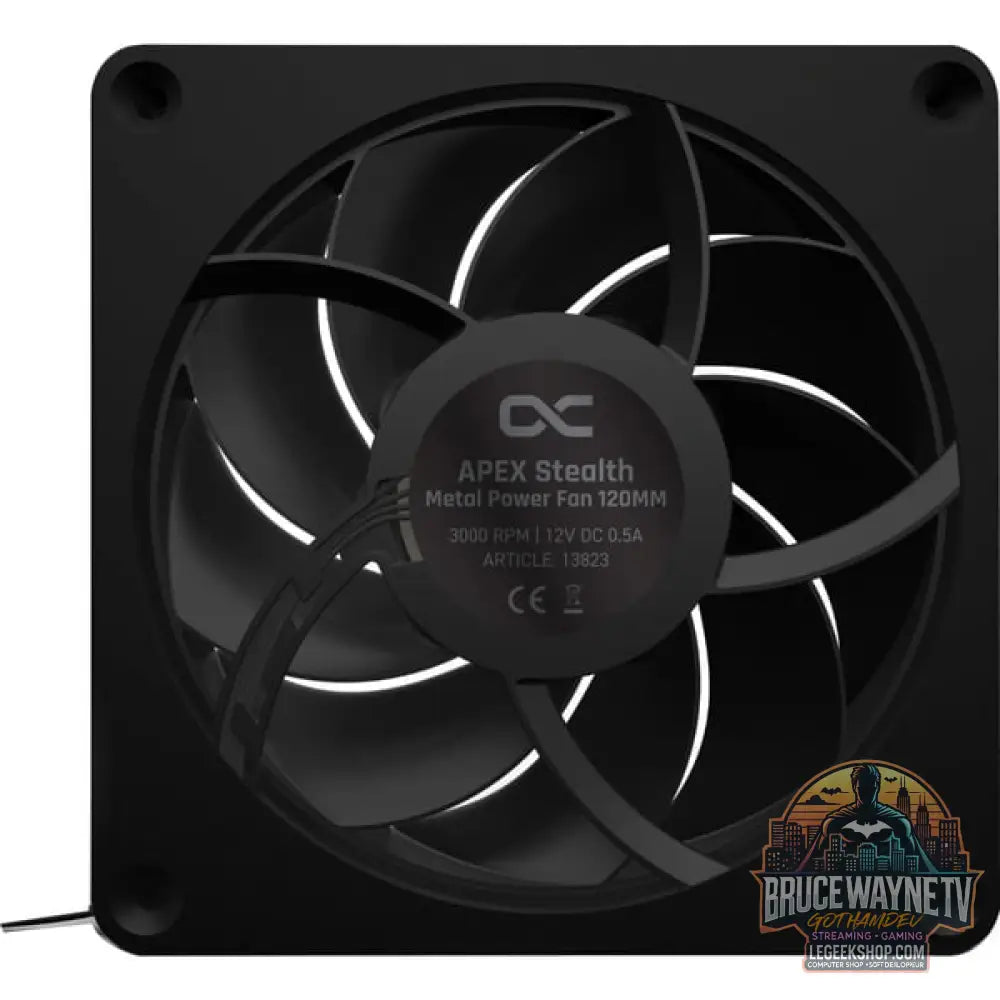 Alphacool Apex Stealth Metal Power 120mm Lüfter 3000rpm, Gehäuselüfter - Alphacool - vue 3