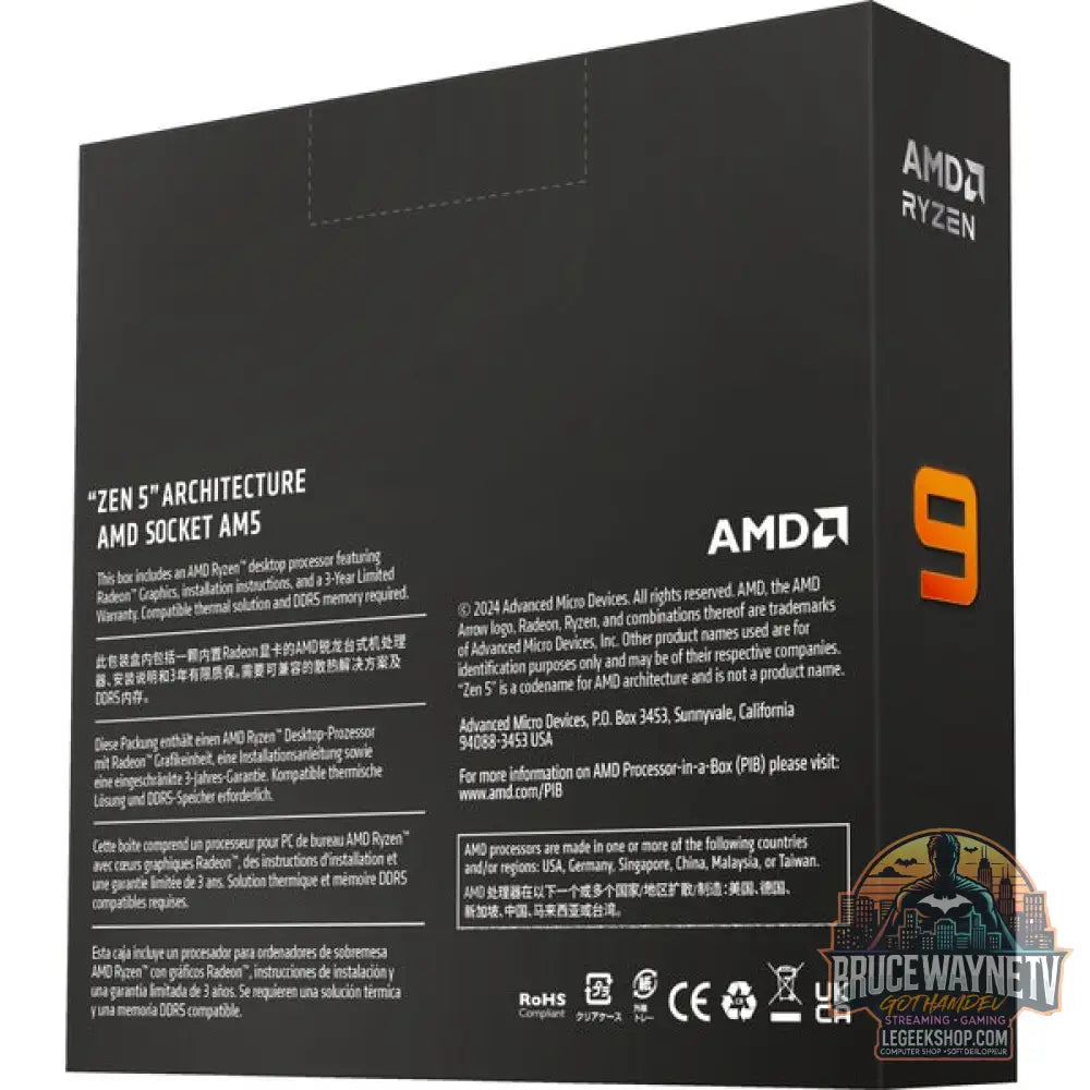 AMD Ryzen™ 9 9900X, Prozessor (Boxed-Version) - AMD - vue 4