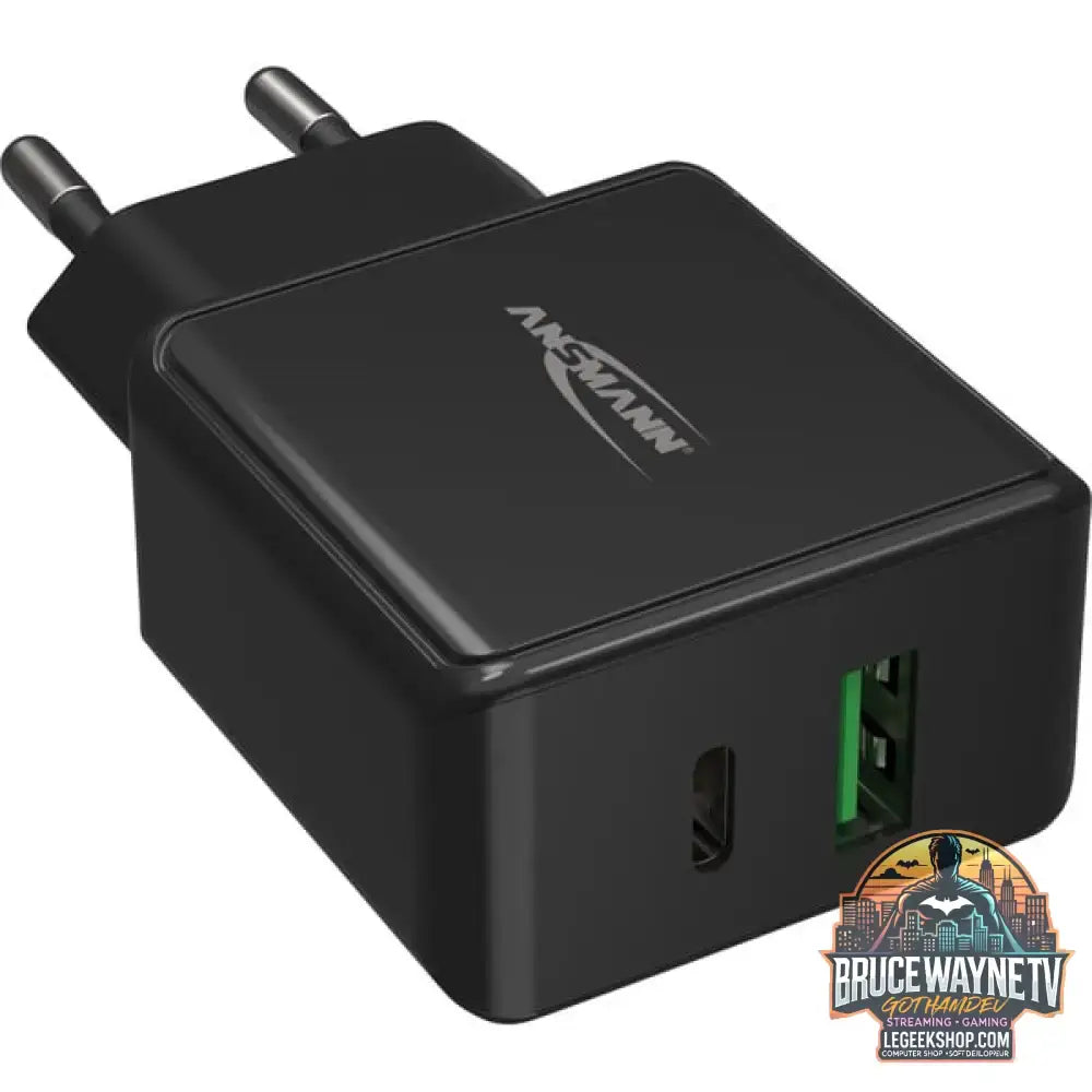 Ansmann Home Charger HC218PD, Ladegerät schwarz, Power Delivery & Quick Charge Technologie - Stromquelle: Steckdose - vue 5