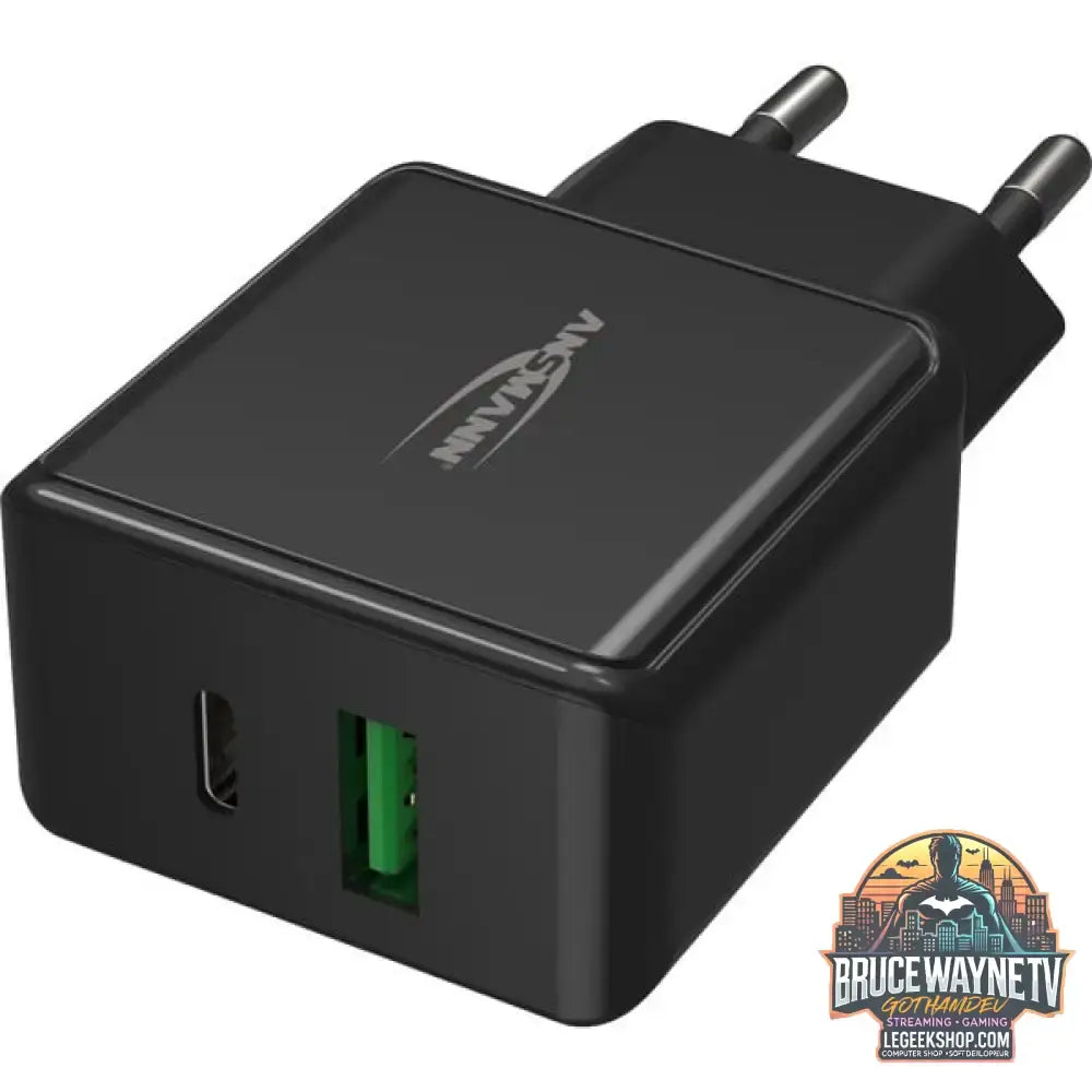 Ansmann Home Charger HC218PD, Ladegerät schwarz, Power Delivery & Quick Charge Technologie - Stromquelle: Steckdose - vue 6