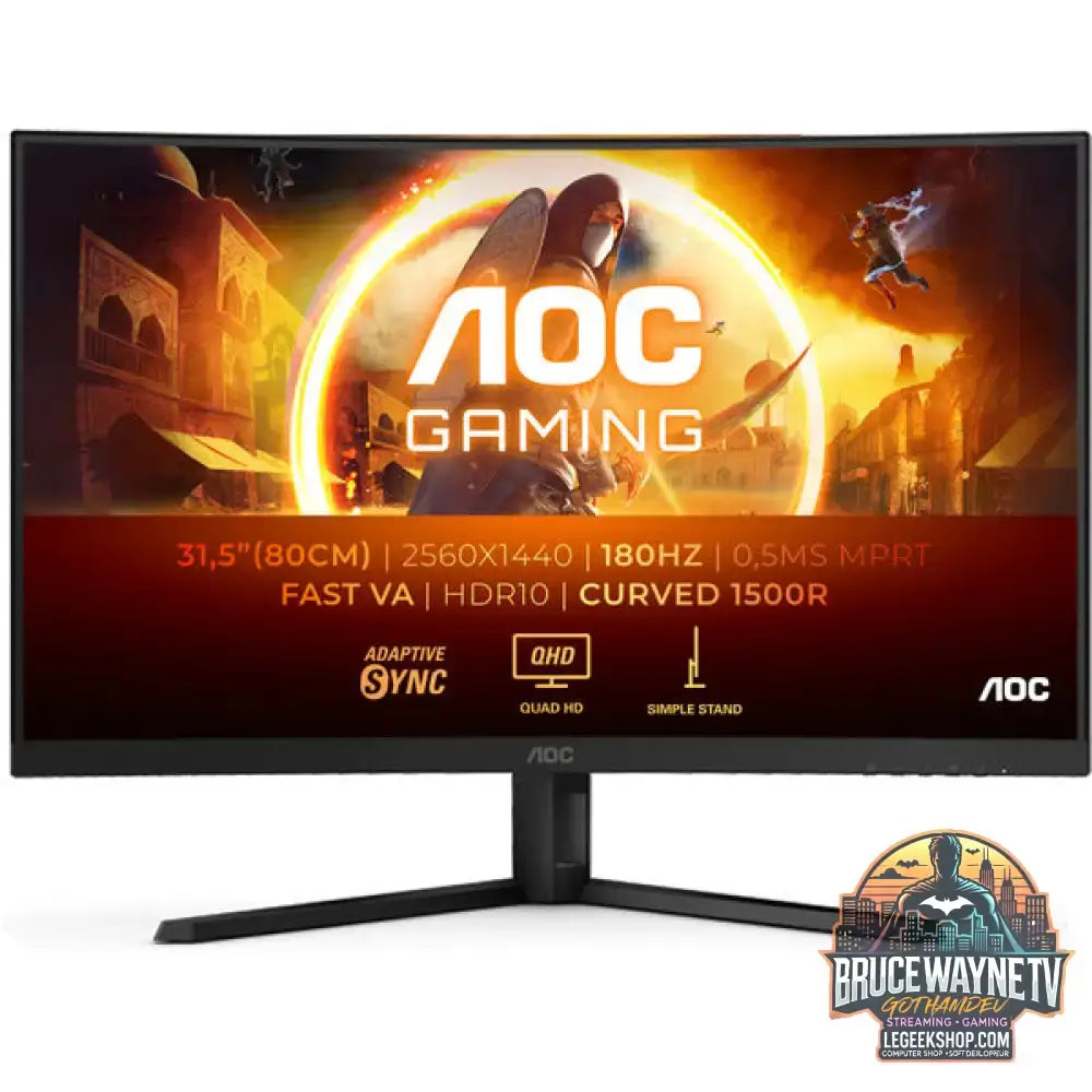 AOC CQ32G4VE 31,5" QHD/WQHD VA 180 Hz - AOC - vue 2