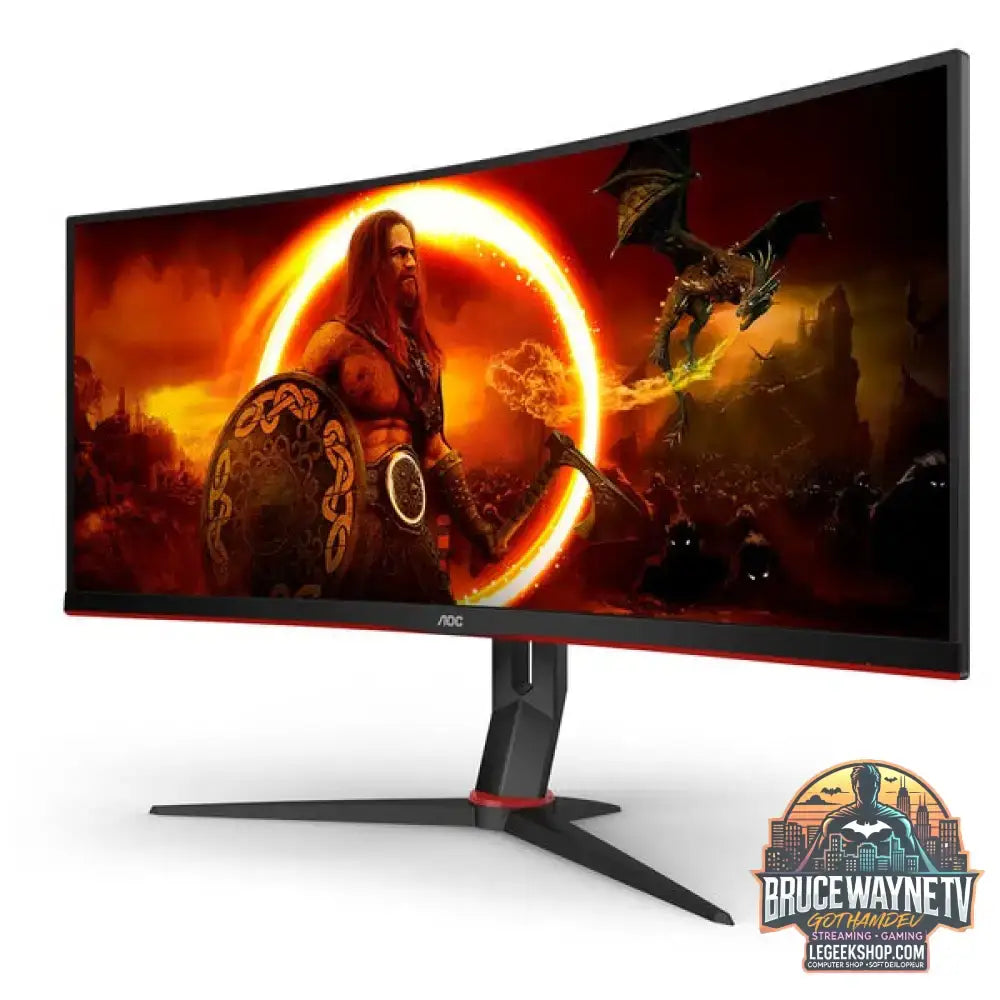 AOC CU34G2XP/BK 34" QHD/WQHD VA 180 Hz - AOC - vue 4
