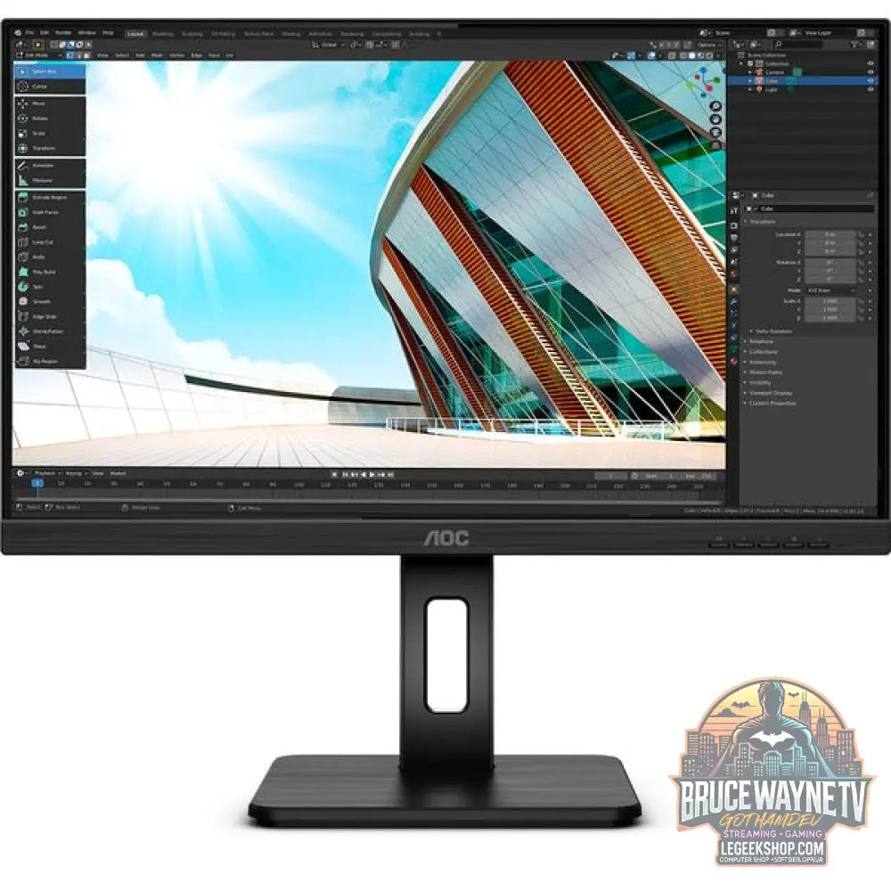 AOC Q24P2Q 24" QHD/WQHD IPS 75 Hz - AOC - vue 2