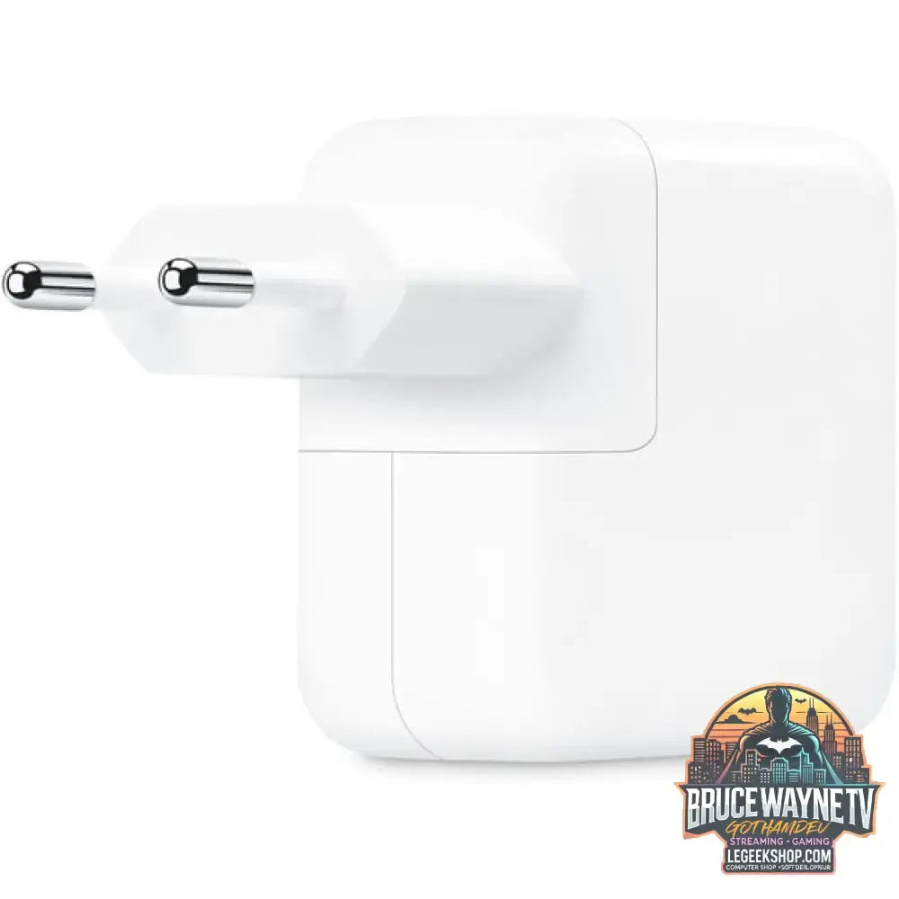 Apple Dual USB-C Power Adapter MW2K3ZM/A, 35 Watt, Ladegerät weiß, 2x USB-C, ohne Kabel - Apple - vue 3