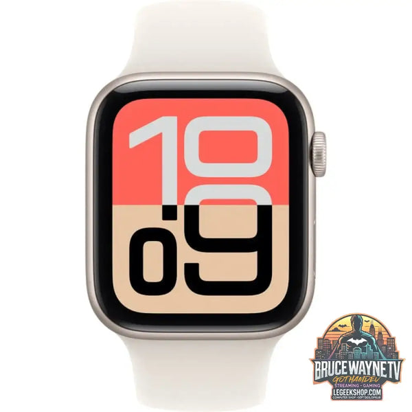 Apple Watch SE 3, Smartwatch silber, Aluminium, 44 mm, Sportarmband polarstern S/M, Cellular - Apple