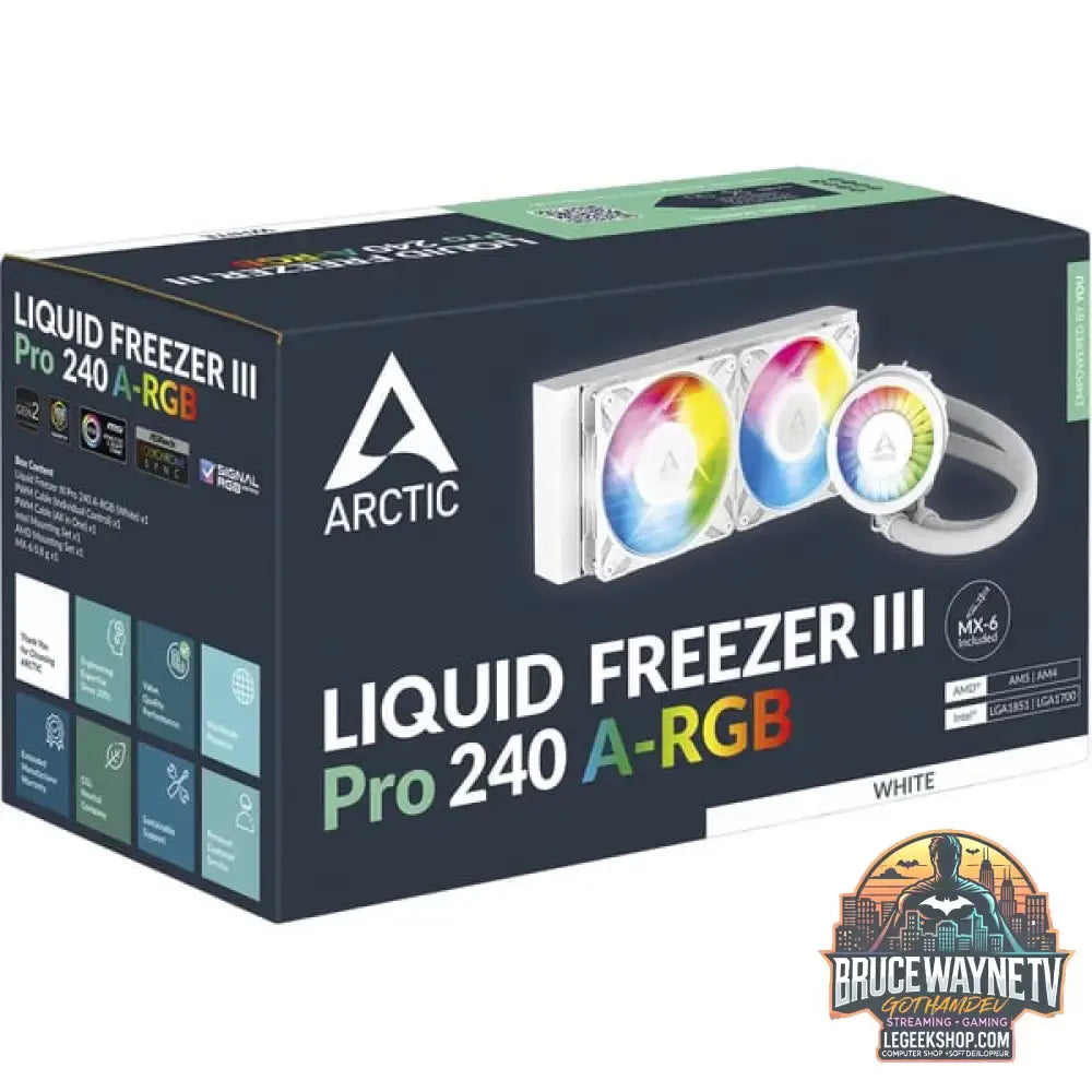 ARCTIC Liquid Freezer III Pro 240 A-RGB, Wasserkühlung weiß - ARCTIC - vue 6